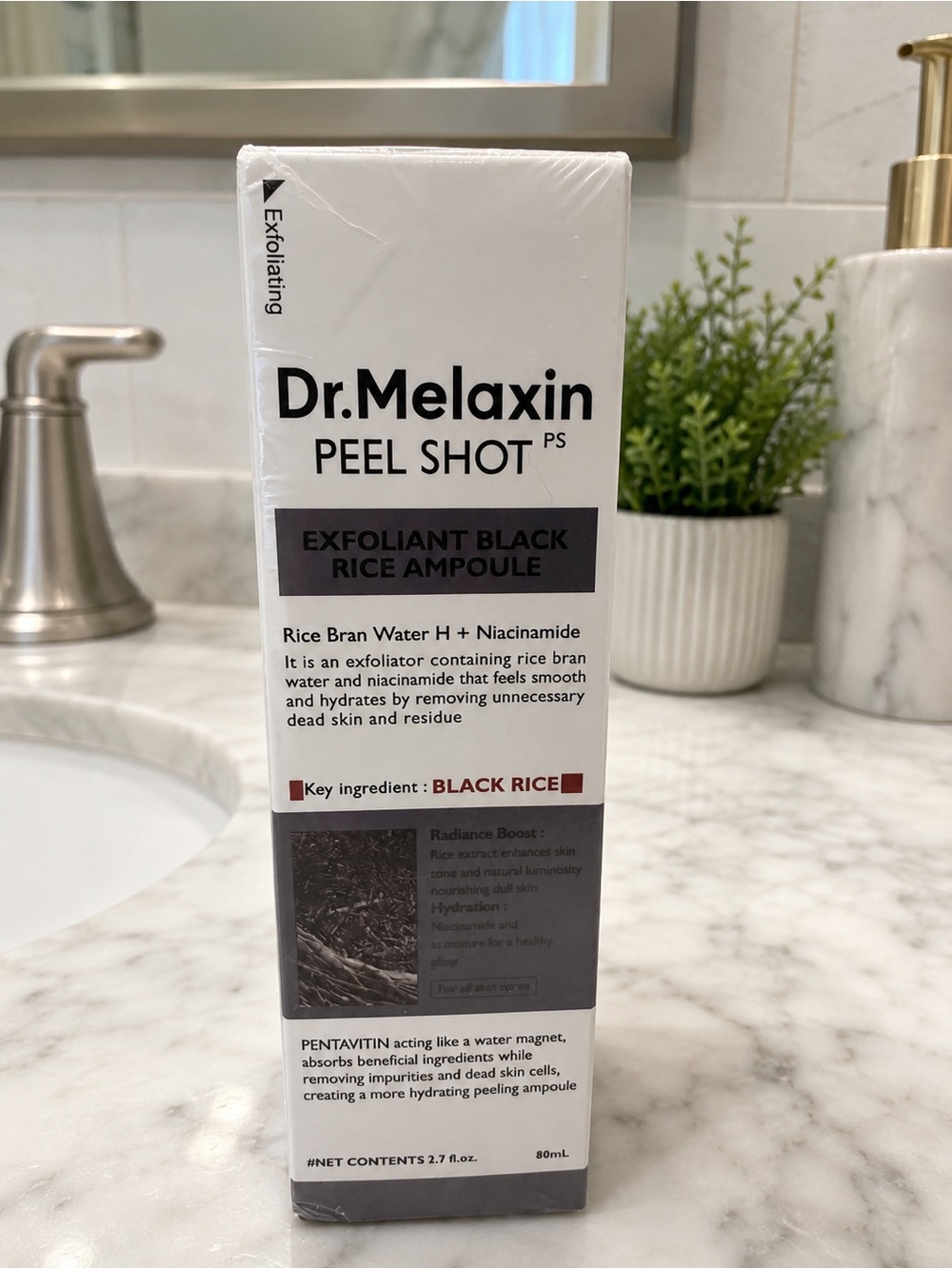 Dr. Melaxin Peel Shot Exfoliant Black Rice Ampoule